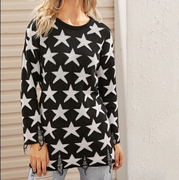 Distressed Nightsky Sweater - Picture 5 of 7